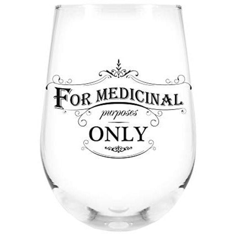 Santa Barbara Design Studio Stemless Wine Glass - Medicinal Purpose