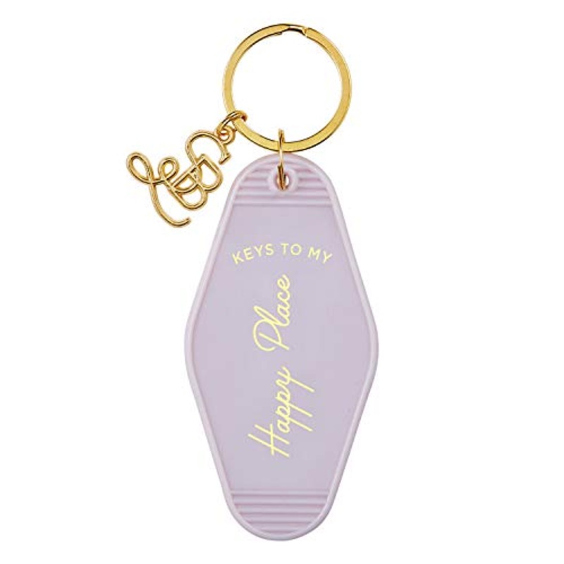 Santa Barbara Design Studio Vintage Motel Key Tag - Happy