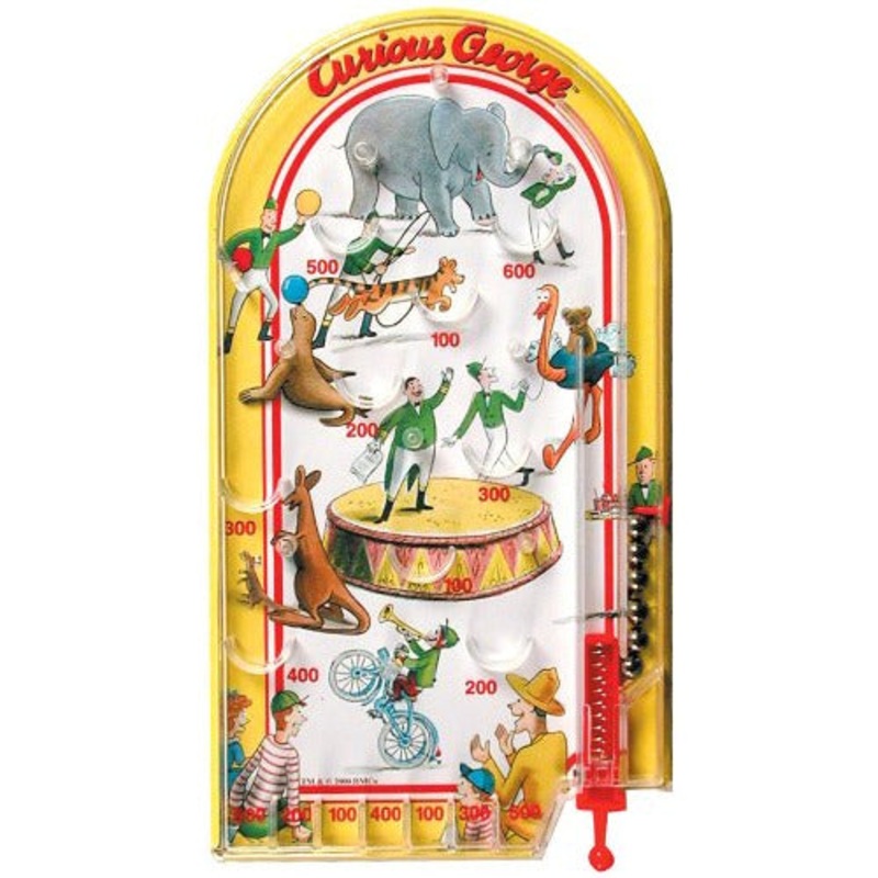 Schylling Curious George Pinball Toy