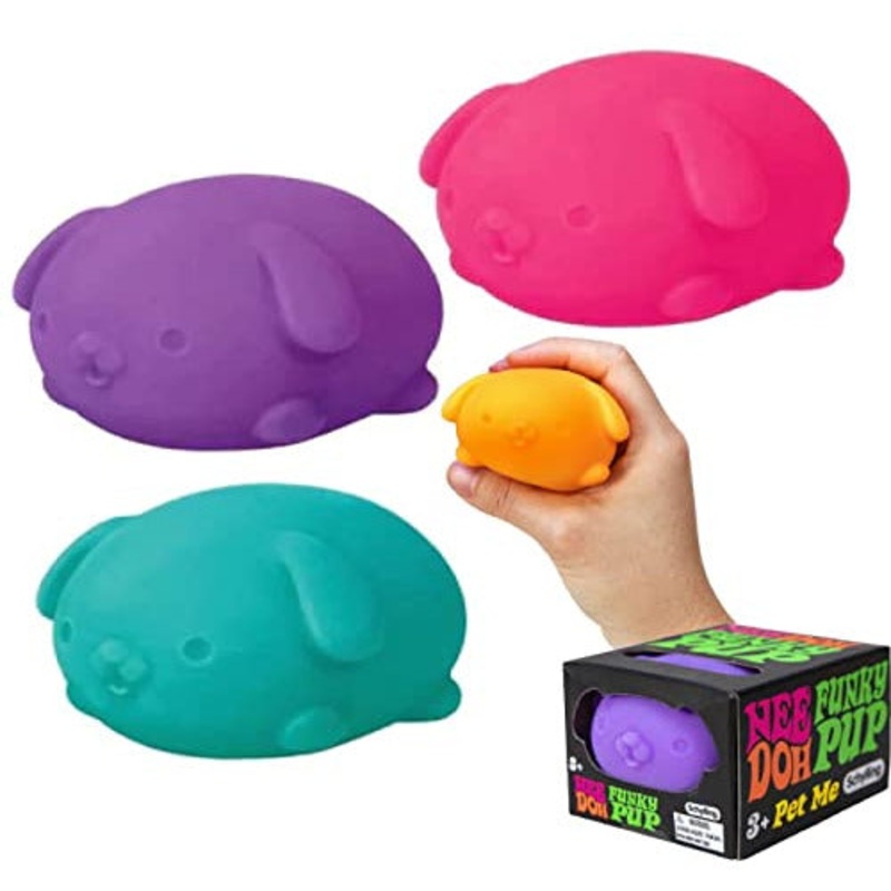 Schylling Nee Doh Funky Pup - 3 Pack