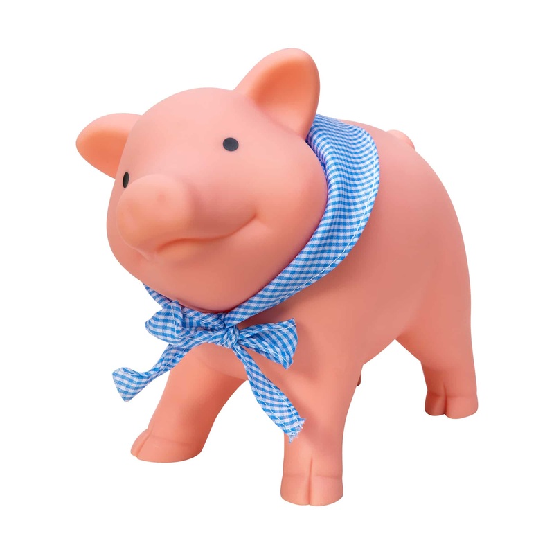 Schylling Rubber Piggy Bank Pink