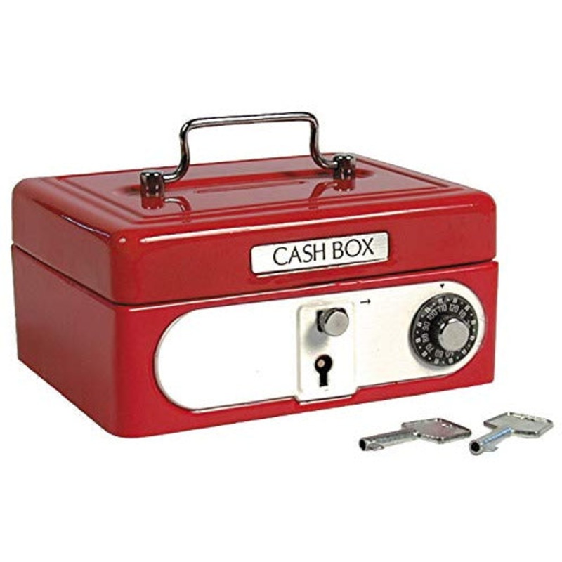 Schylling Toys Locking Cash Box Red