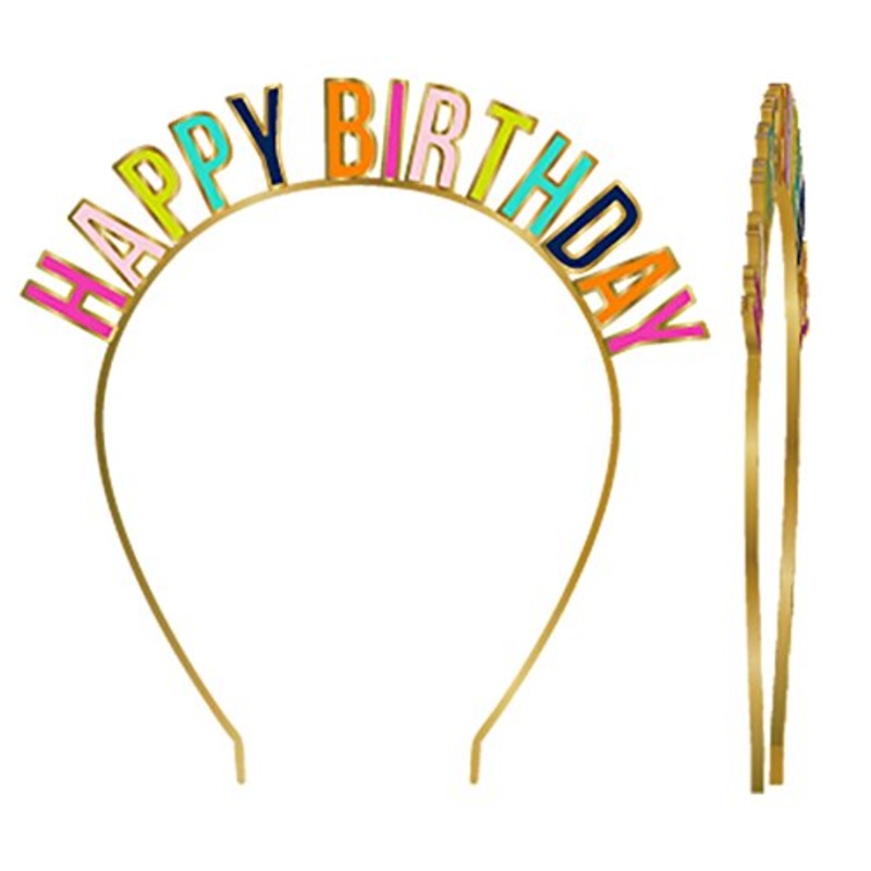 Slant Collections Party Crown/Headband, Happy Birthday