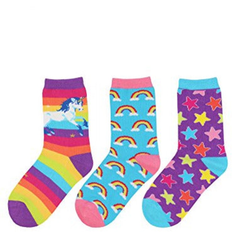 Socksmith Baby Colorful & Cute Unicorn, Rainbow & Star Socks, 6-12M