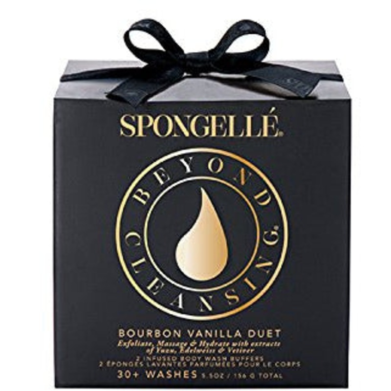 Spongelle Bourbon Vanilla Boxed Due Bath Mitts and Cloths