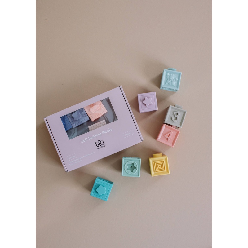 Three Hearts Modern Teething Accessories Building Blocks