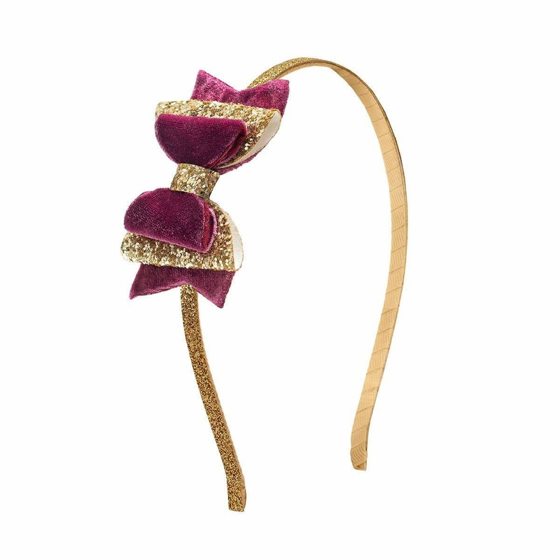 Sweet Wink Berry Bow Thanksgiving Kids Headband