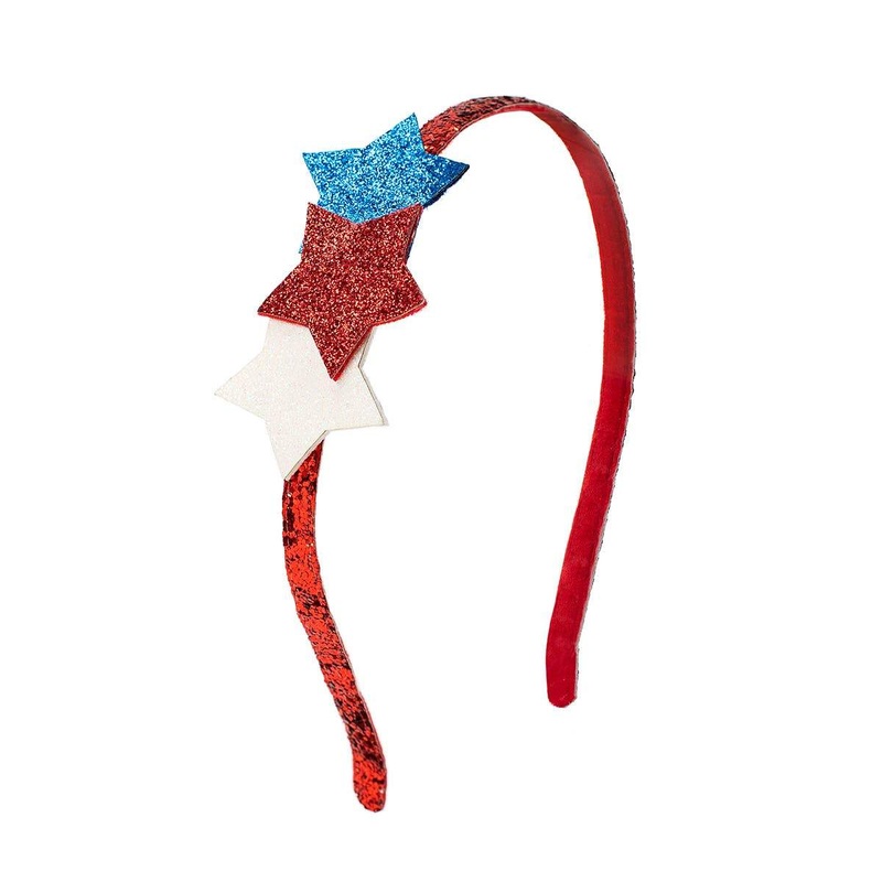 Sweet Wink - Patriotic Stars Headband- 4th of July Kids Headband