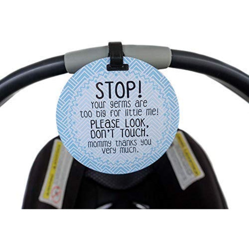 Tags 4 Tots Blue Stop No Touch Tag