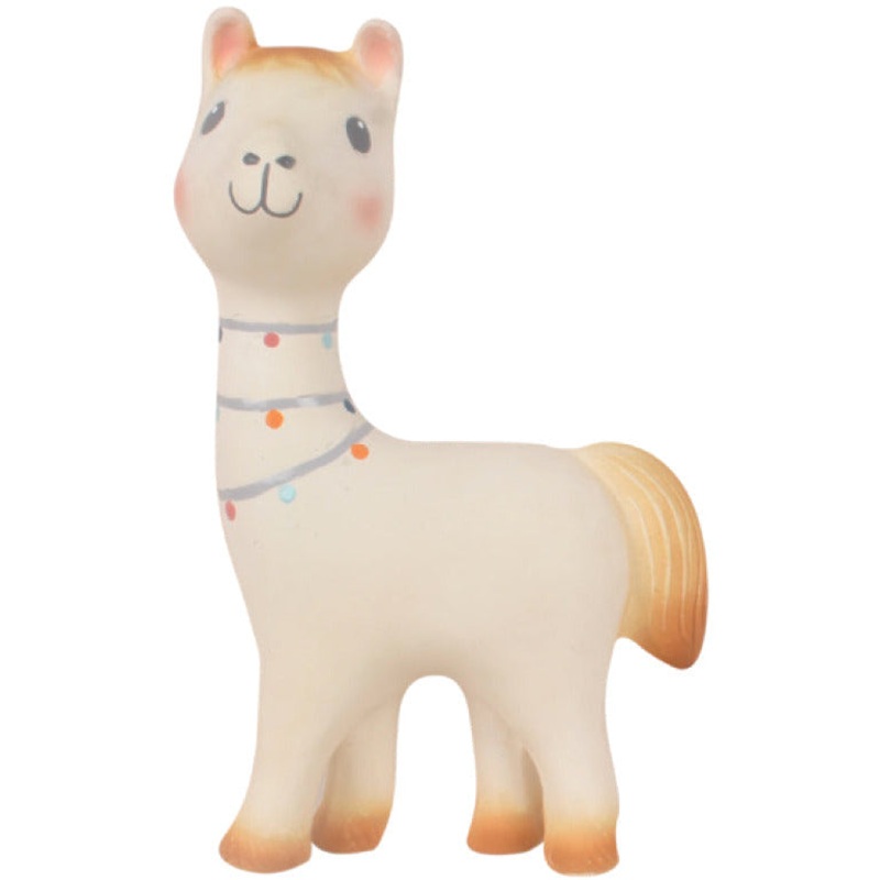 Tikiri Toys Lilith the Llama All Rubber Rattle Toy