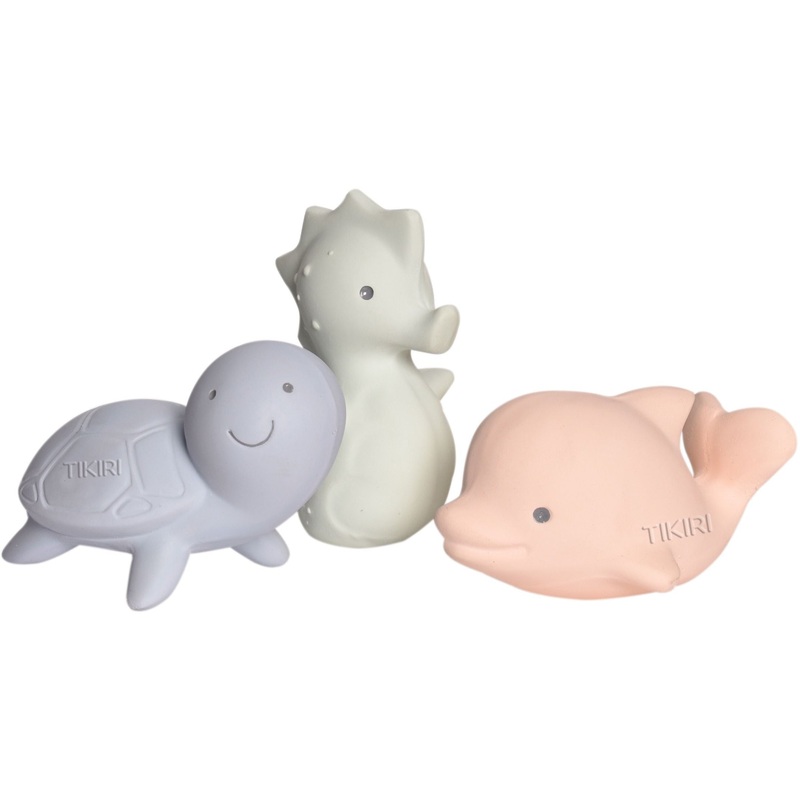 Tikiri Toys Ocean Marshmallow Bath Toy, Rattle & Teether