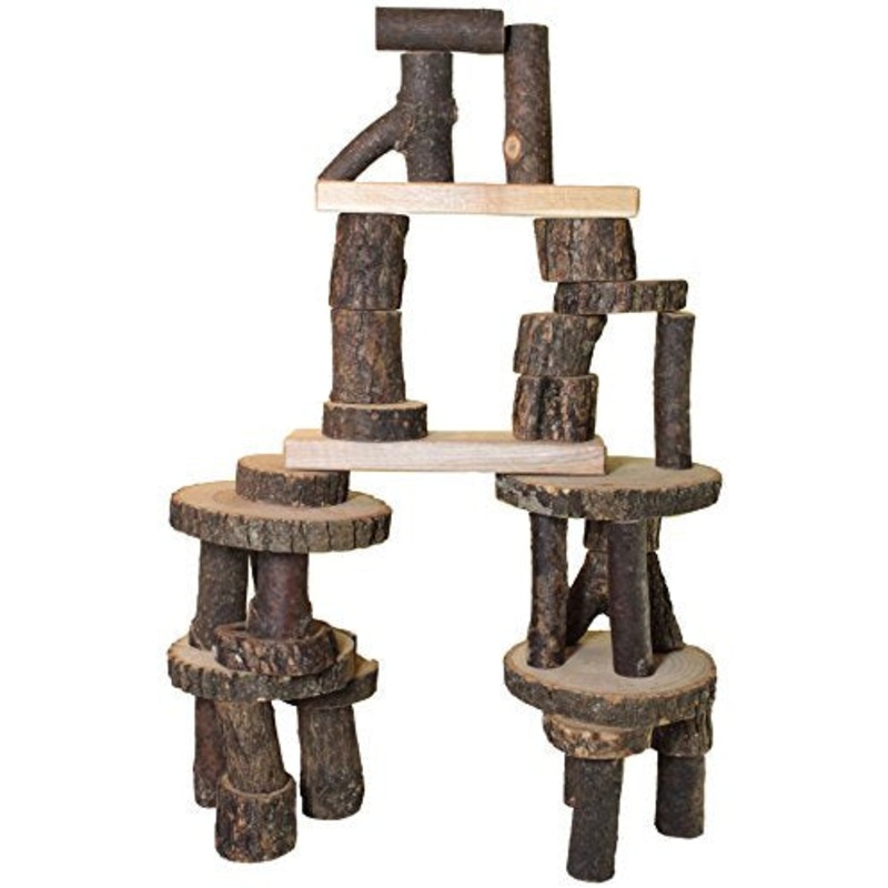 Tree Blocks Amazing Wooden Building Blocks Set, 36 Pieces