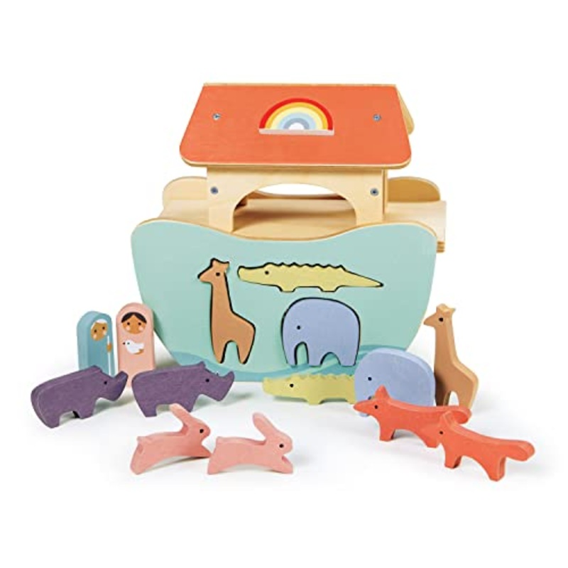 Tender Leaf Toys - Little Noahs Ark - Wooden Animal Shape Sorting Toy