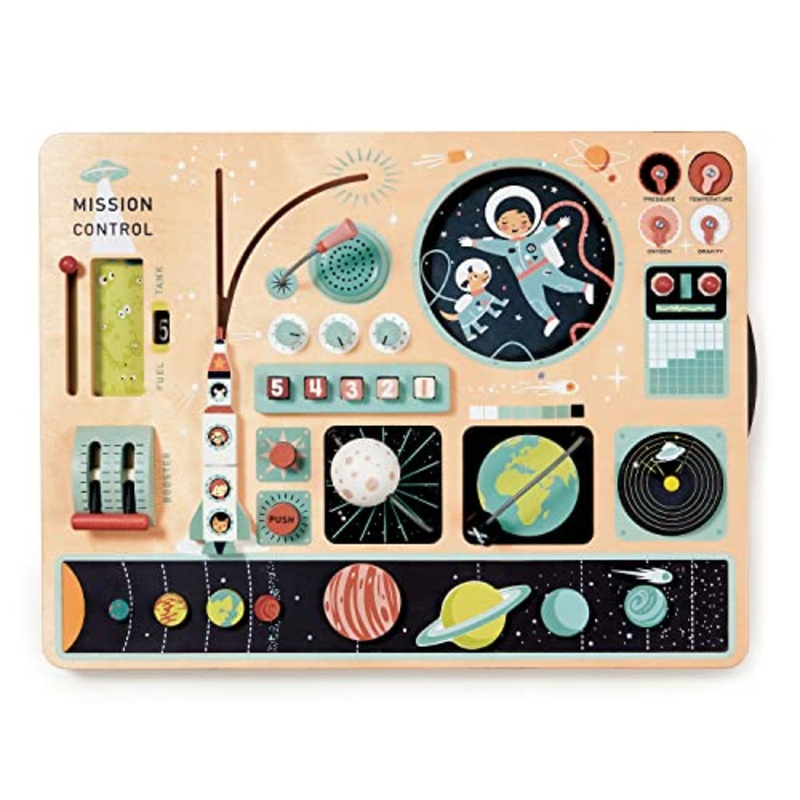 Tender Leaf Toys - Space Station - Inter-Galactic Mission On A Wooden Space Station Platform