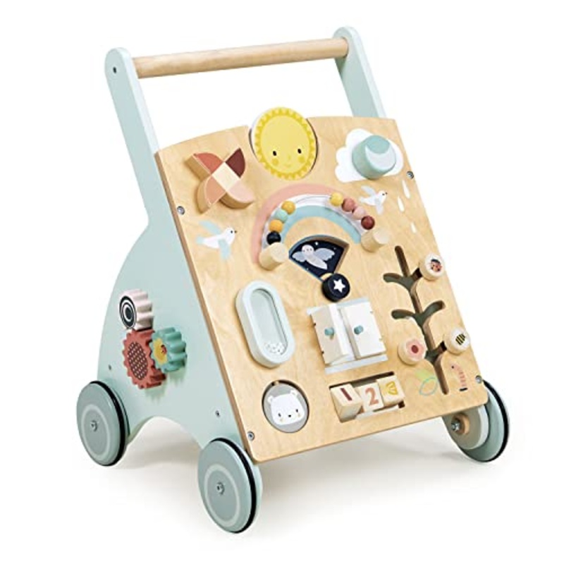 Tender Leaf Toys - Sunshine Baby Activity Walker - Activity Station to Encourage Floor Play to First Steps
