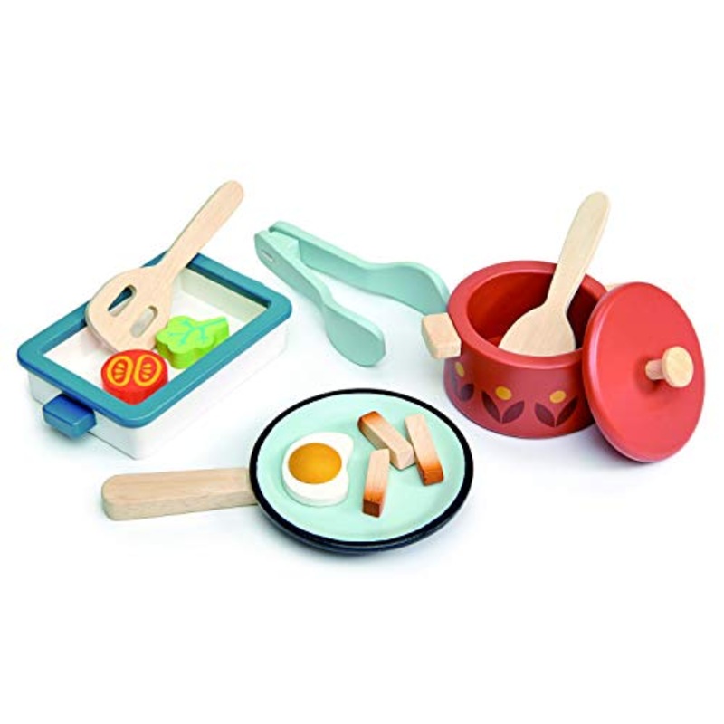 Tender Leaf Toys Wooden Pots and Pans Set