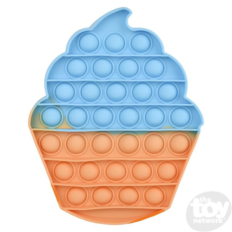 The Toy Network-Cupcake Bubble Poppers, Blue Blue