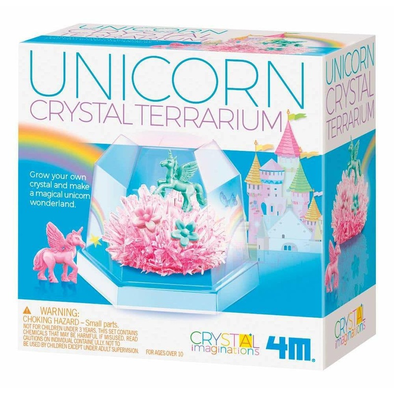 Toysmith 4M Unicorn Crystal Growing Terrarium DIY Science Kit
