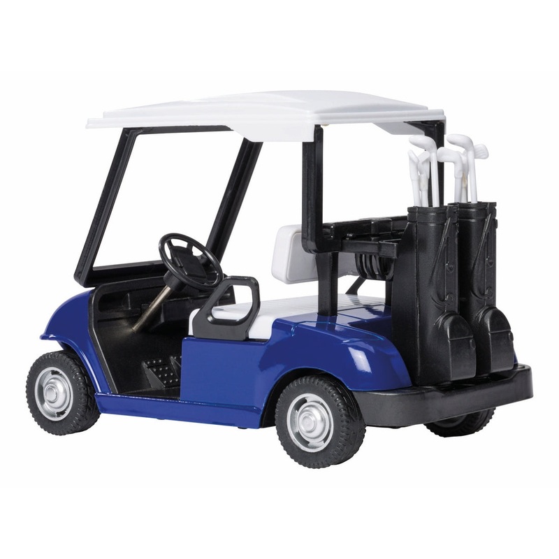 Toysmith Pull-Back Golf Cart-Toy Car, Diecast