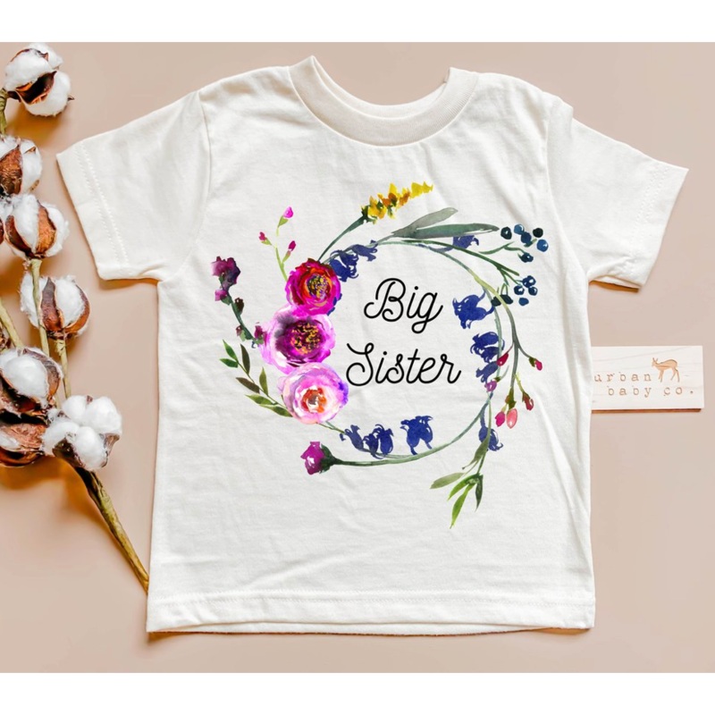Urban Baby Co. Big Sister Shirt, 2T