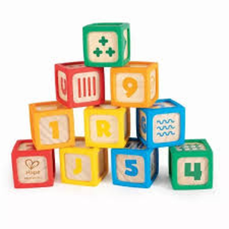 Hape Grip-n-Stack Silicone & Wood Blocks