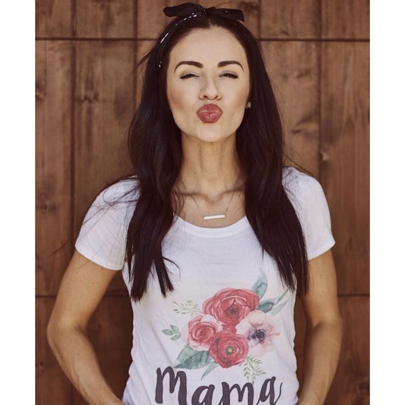 Urban Baby Co. Floral Mama Tee - Large