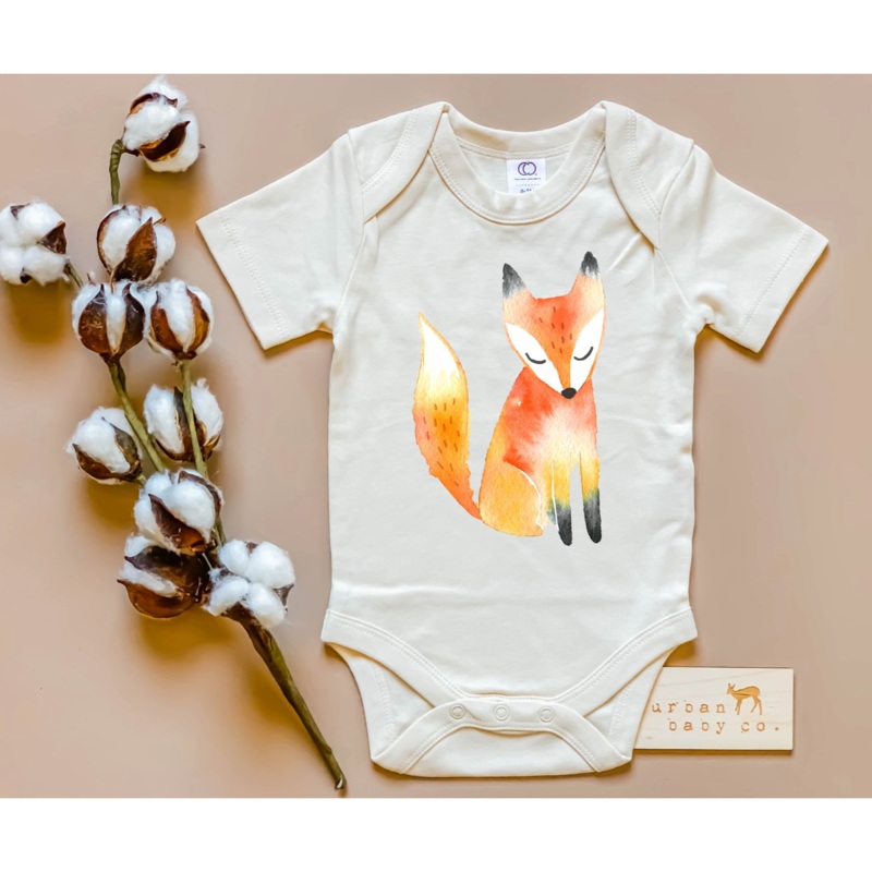 Urban Baby Co. Fox Baby Onesie, 6-12M