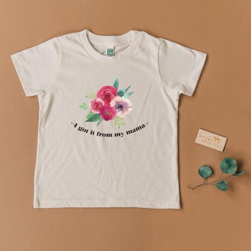 Urban Baby Co. I Got It From My Mama Tee, 2T