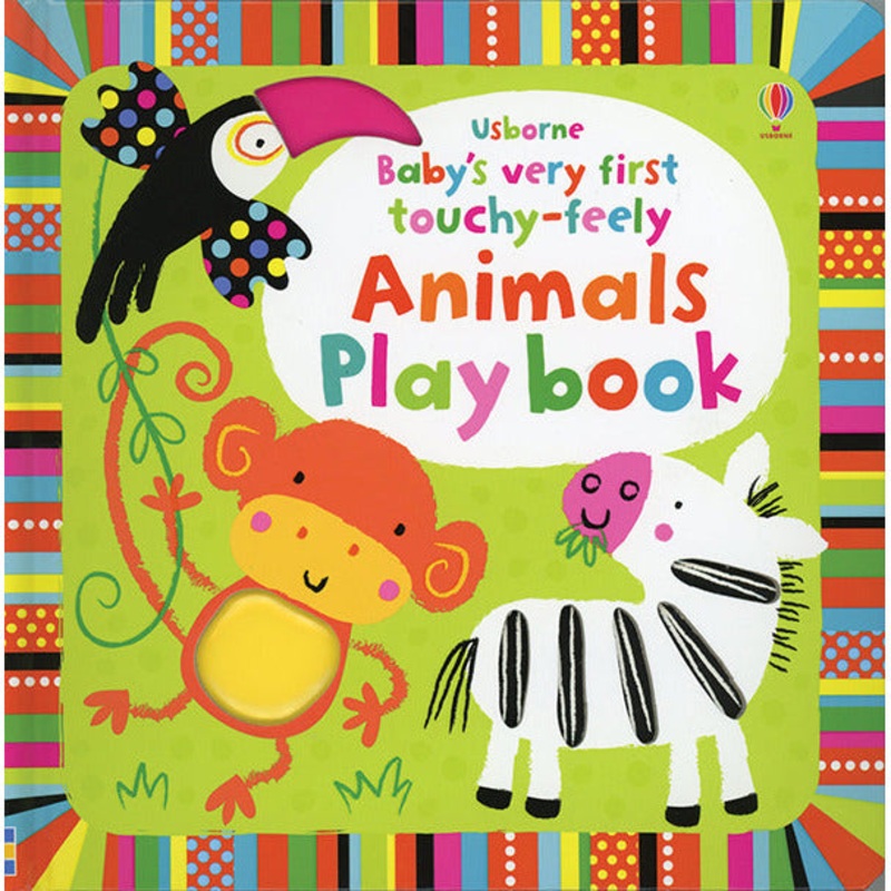 Usborne Books Babys Very First TouchyFeely Animals Play Book