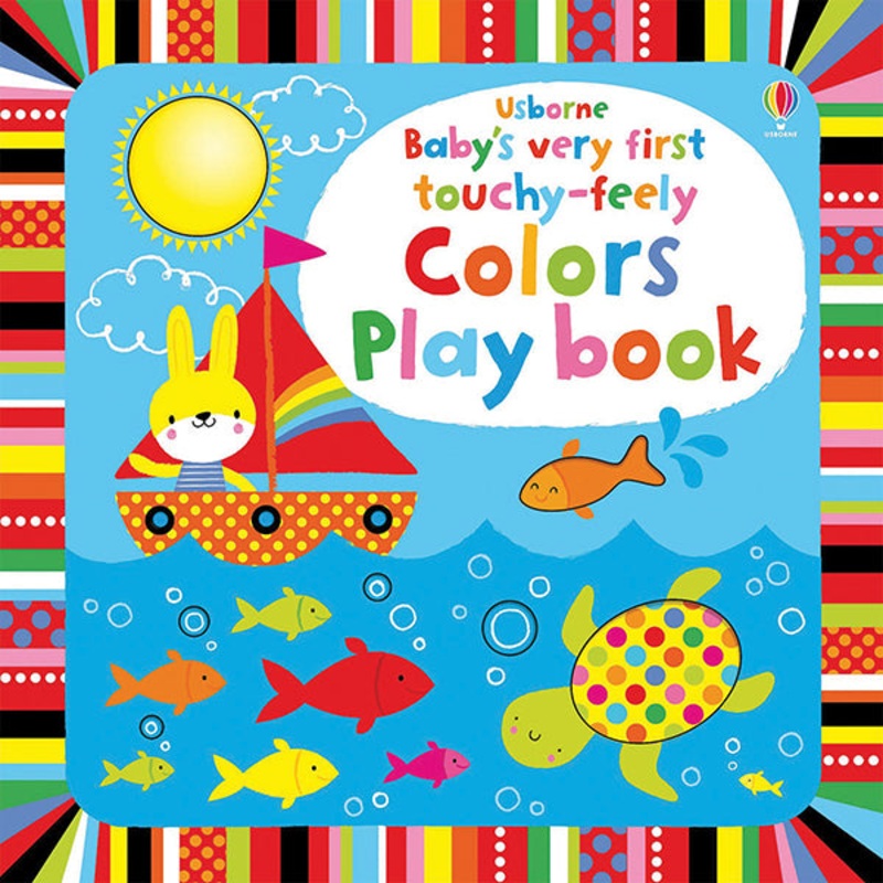Usborne Books Babys Very First TouchyFeely Colors Play Book