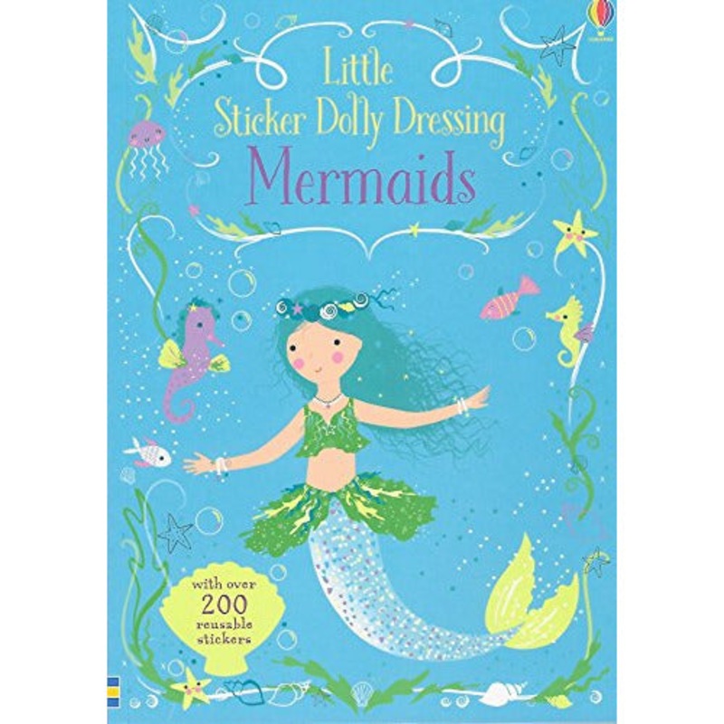 Usborne Books Little Sticker Dolly Dressing Mermaids