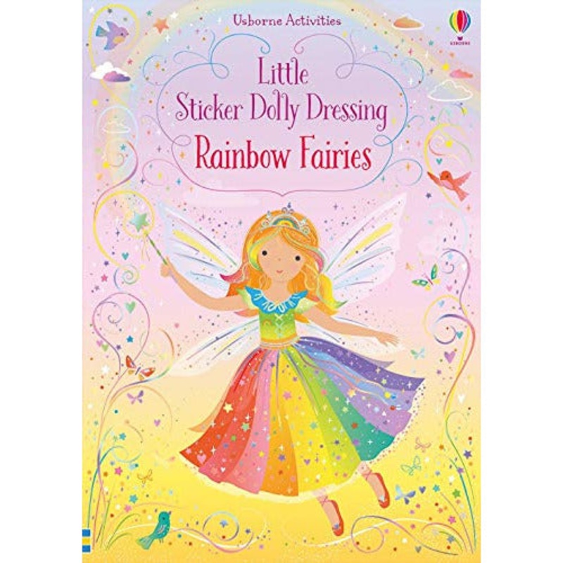 Usborne Books Little Sticker Dolly Dressing Rainbow Fairies