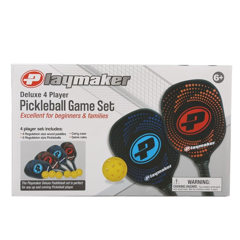 Deluxe 4-Player Pickleball Game Set Playmaker Toys