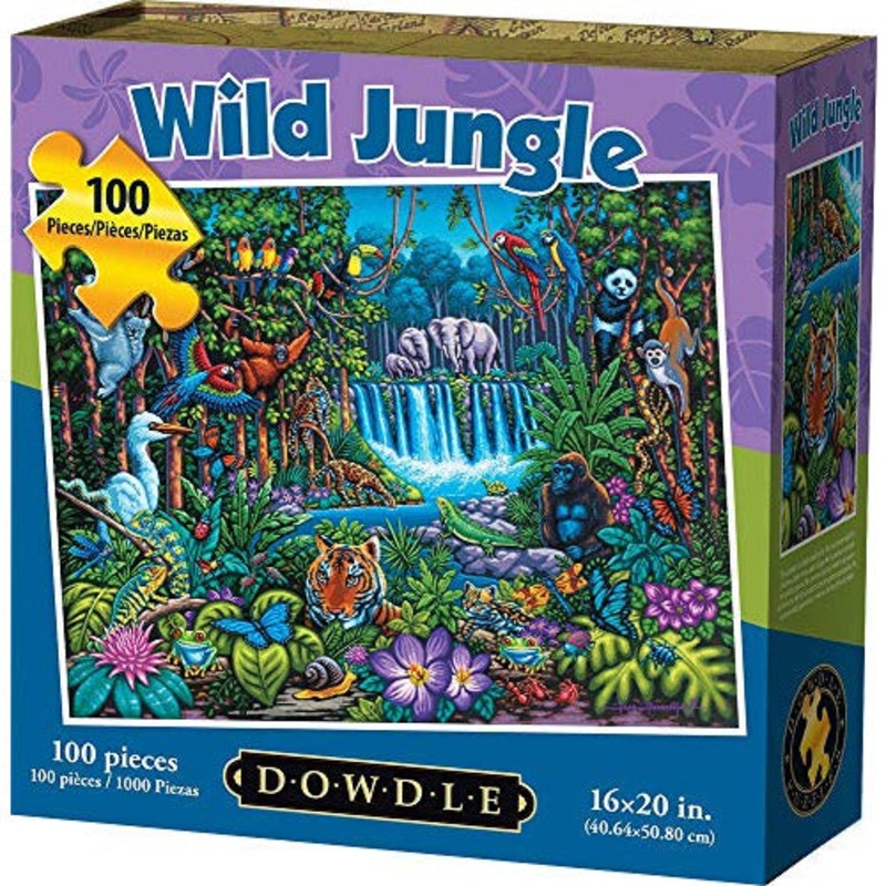 Dowdle Jigsaw Puzzle - Wild Jungle - 100 Piece