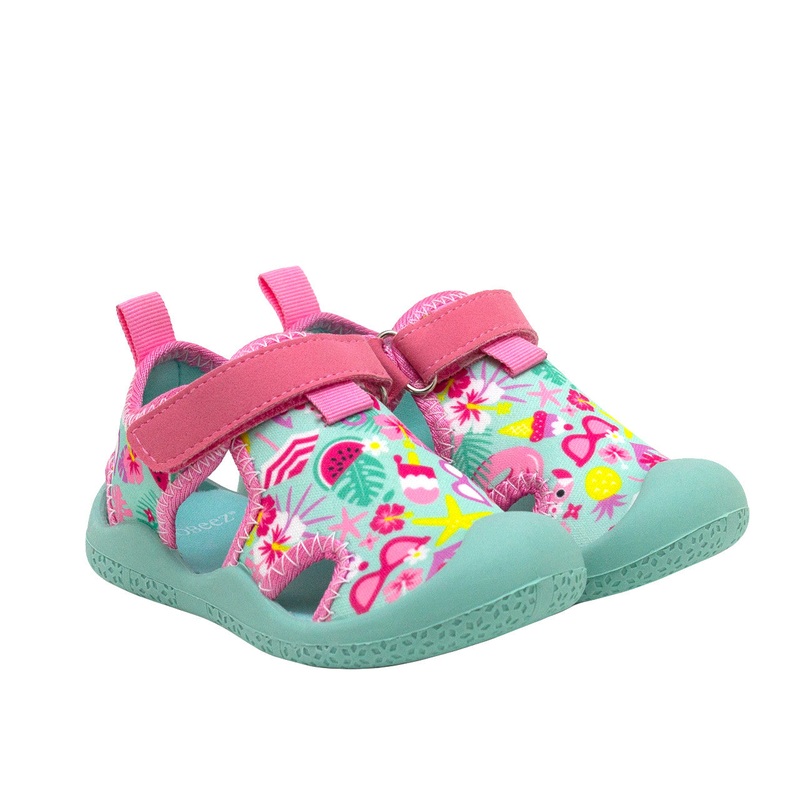 Robeez Girls Tropical Paradise Shoes, Turquoise/Aqua, 9 Turquoise/Aqua 9
