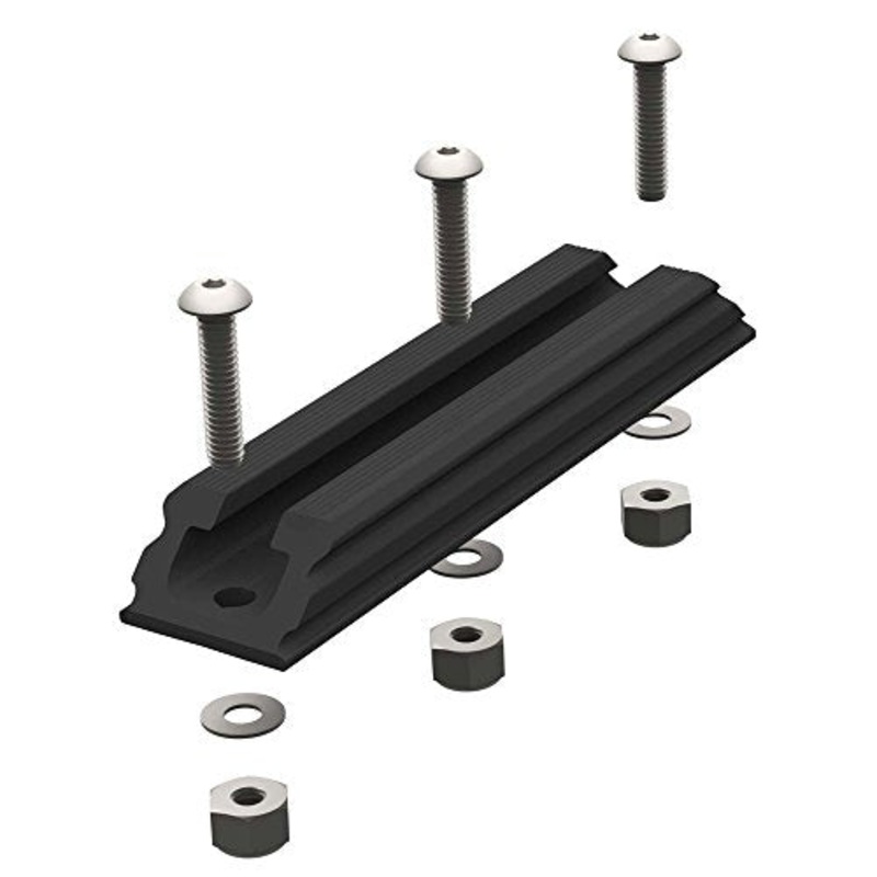 Yakattack GearTrac, SpectraLite Black, 4", incl SS Hardware