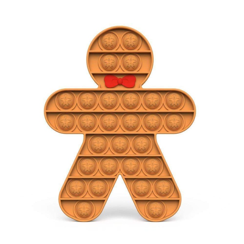 Yourself Expression Pop It Fidget Toy Gingerbread Man