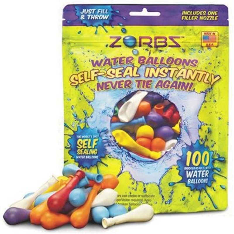 ZORBZ Self Sealing Water Balloons 100 Count