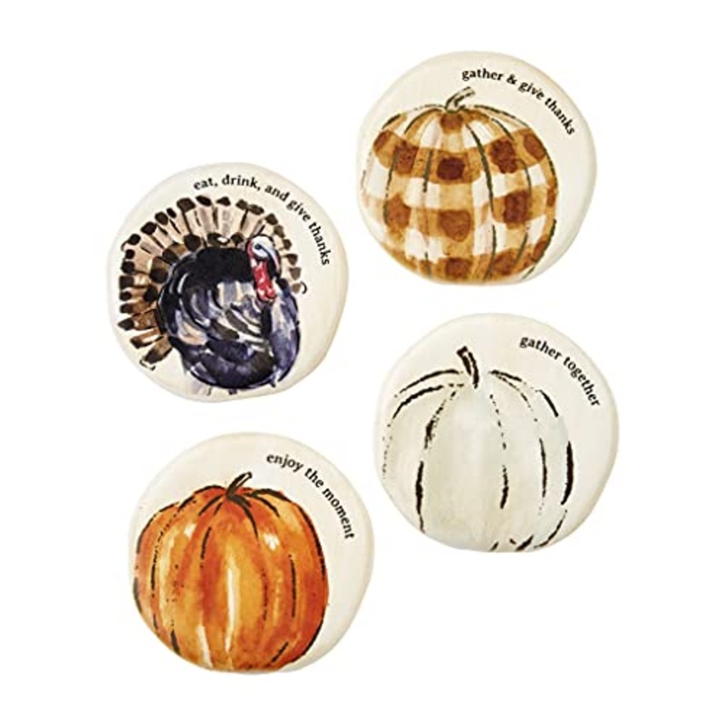 Mud Pie Thanksgiving Coaster Set