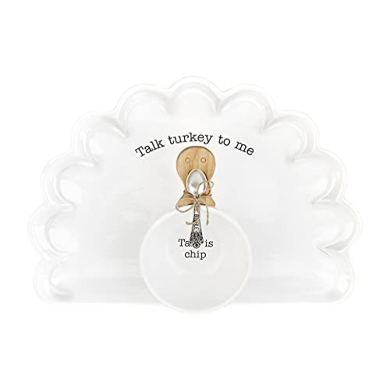 Mud Pie Turkey Chip & Dip Set