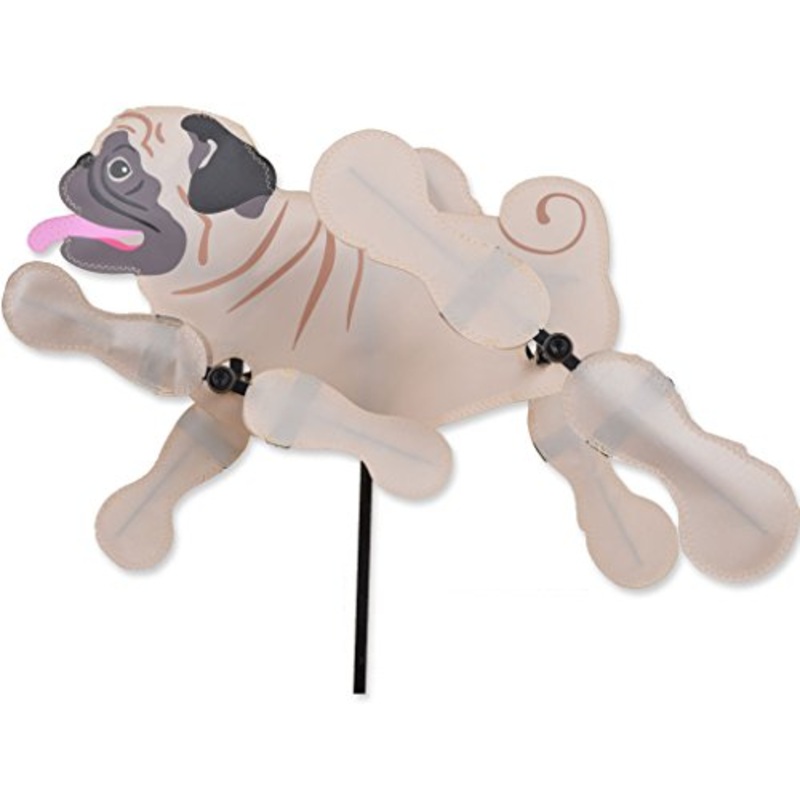 Premier Kites Whirligig Spinner - 15 in. - Tan Pug Spinner