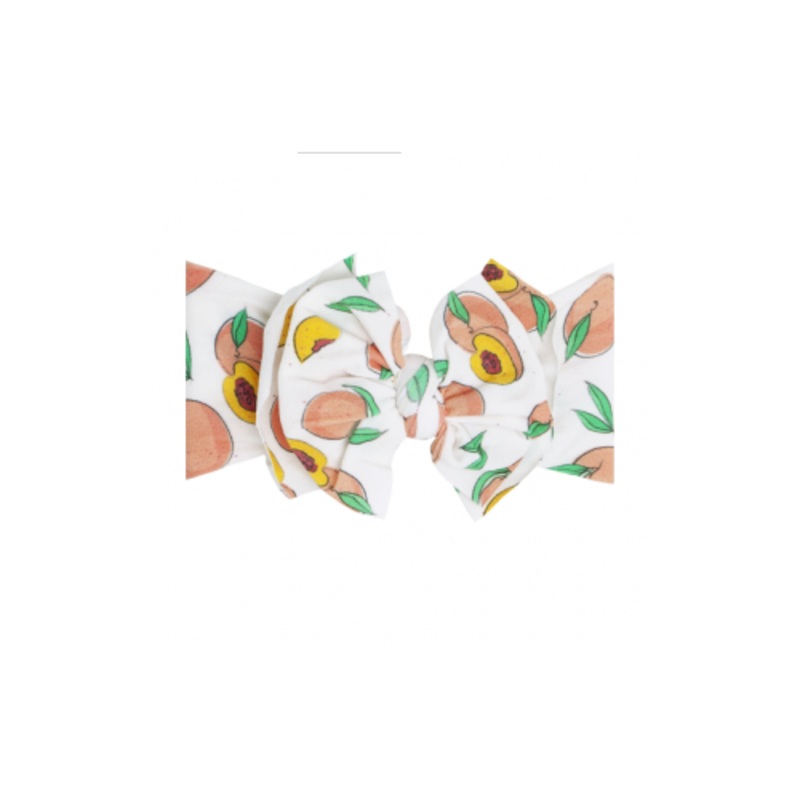 Baby Bling Bows Fab-Bow-Lous Printed Bow, Just Peachy