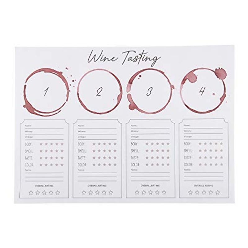 Santa Barbara Design Studio Wine Tasting Placemat