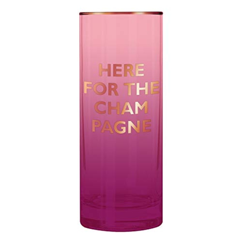 Slant Collections Collins Glass - Here for the Champagne