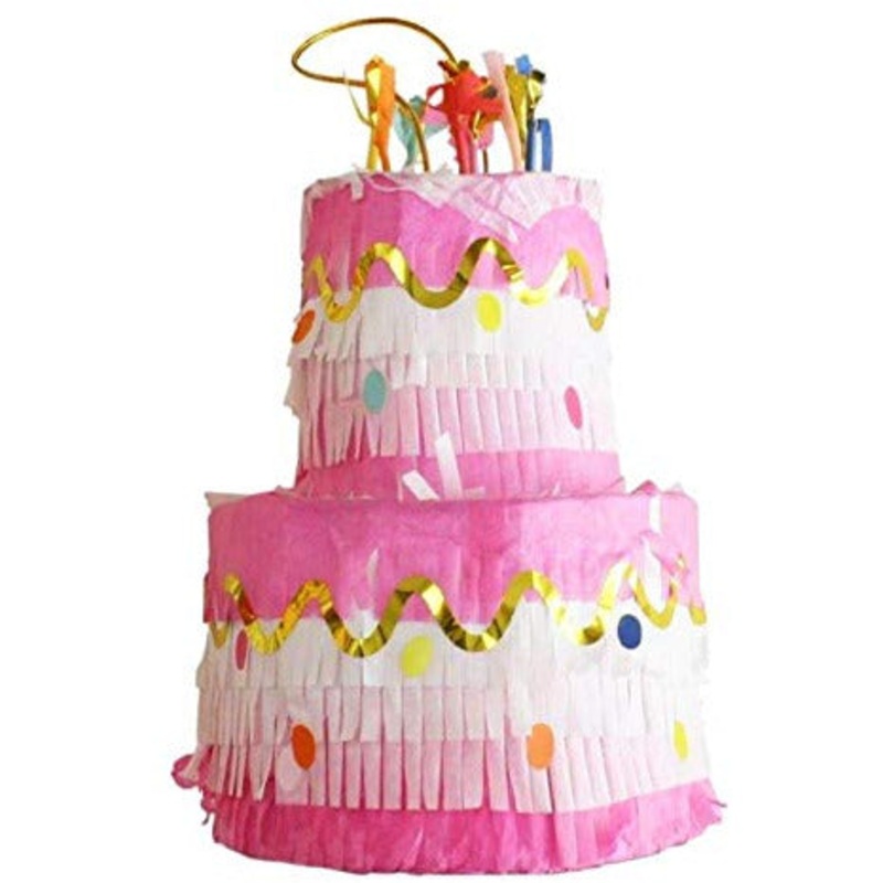 Slant Collections Party Decorations Paper Pinata - Birthday Cake