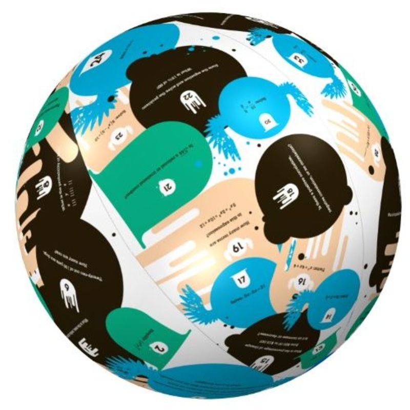 American Educational Vinyl Algebra 2 Clever Catch Ball - 24"