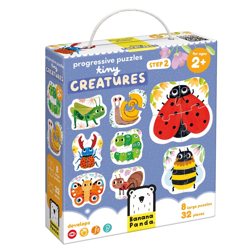 Banana Panda Progressive Puzzles Tiny Creatures, 2+