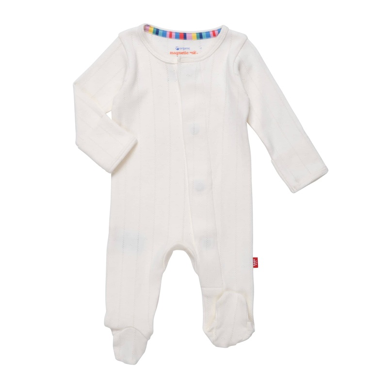 Magnetic Me Love Lines Tofu Pointelle Footie Pre