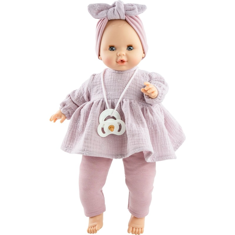 Paola Reina Alex & Sonia Doll - Sonia With Antique Pink Dress And Matching Headband