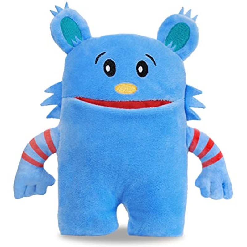 The Tooth Brigade Blue Monster, 8" Tooth Fairy Pillow, Fun and Interactive Plush Toy with Pocket for Lost Teeth